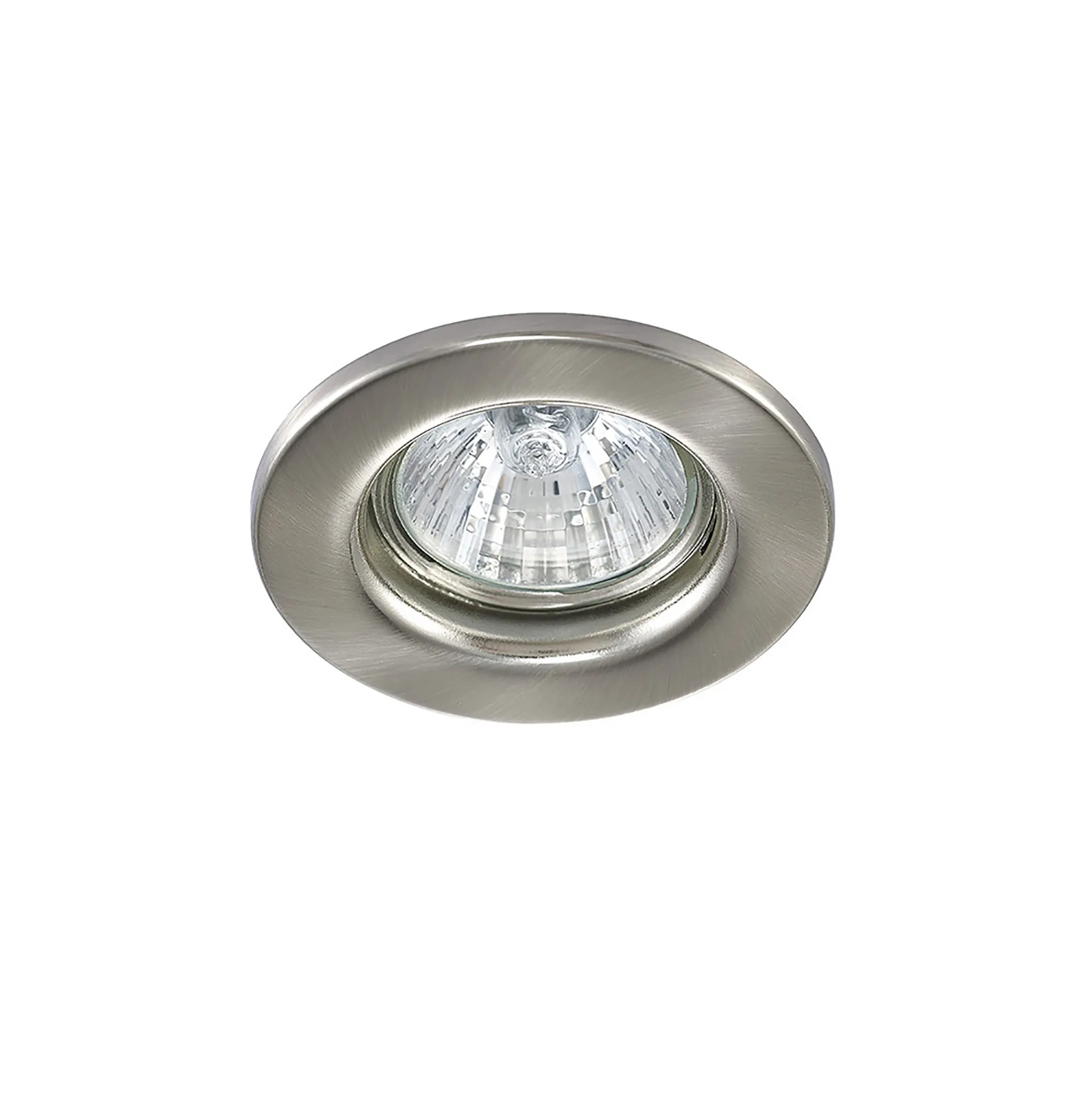 D0037  Hudson GU10 Fixed Downlight, Cut Out 60mm Satin Nickel